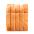 sliced bread isolated on white background Royalty Free Stock Photo