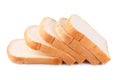 sliced bread isolated on white background Royalty Free Stock Photo