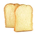 Sliced bread isolated white background Royalty Free Stock Photo