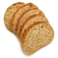 Sliced Bread Slices Stack, Large Detailed Isolated Closeup