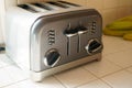 Sliced bread toaster with four slots