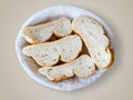 Sliced breads in basket. Royalty Free Stock Photo