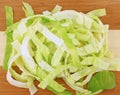 Sliced cabbage