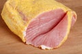 Sliced canadian peameal bacon