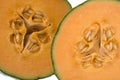 Sliced Canteloupe Melons Royalty Free Stock Photo