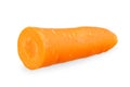 Sliced carrot vegetable isolated on white background Royalty Free Stock Photo