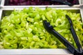 Sliced celery in a food market Royalty Free Stock Photo