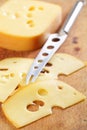 Sliced cheese Royalty Free Stock Photo