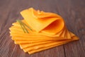 Sliced cheese Royalty Free Stock Photo