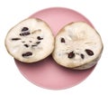 Sliced Cherimoya Royalty Free Stock Photo
