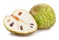 Sliced cherimoya Royalty Free Stock Photo