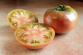 Sliced cherokee purple tomato