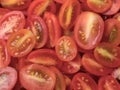 Sliced cherry tomatoes