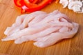 Sliced chicken breast