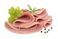 sliced cooked ham