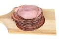 Sliced cooked ham Royalty Free Stock Photo