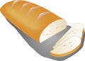Sliced country bread Royalty Free Stock Photo