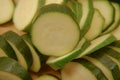 A sliced Courgette Zucchini