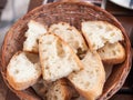 Sliced croatia bread