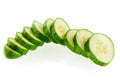 Sliced cucumber Royalty Free Stock Photo