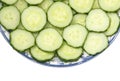 Sliced cucumber