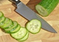 Sliced cucumber