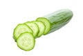Sliced cucumber Royalty Free Stock Photo
