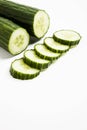 Studio shot of Sliced Cucumber Royalty Free Stock Photo