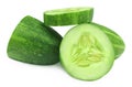 Sliced cucumber Royalty Free Stock Photo