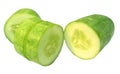 Sliced cucumber Royalty Free Stock Photo