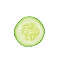 Sliced cucumber isolated on white background Royalty Free Stock Photo