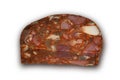 Sliced, cut of homemade headcheese,