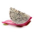 Sliced of Dragon Fruit or Pitaya isolated on white background Royalty Free Stock Photo