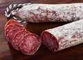 Sliced dry cured sausage Llonganissa