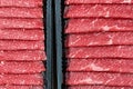 Sliced famous Wagyu beef prepare for sukiyaki and shabu arranage on plastic plate Royalty Free Stock Photo