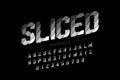 Sliced font design