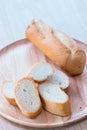 Sliced french bread baguette Royalty Free Stock Photo