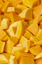 Sliced fresh butternut