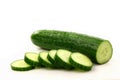Sliced fresh cucumber Royalty Free Stock Photo