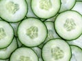 Sliced fresh green cucumber Royalty Free Stock Photo