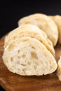 Sliced Fresh Homemade Bread called Somun on the wooden board Royalty Free Stock Photo