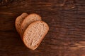 Sliced Fresh homemade bread. Crisp. Bread at leaven. Unleavened bread. dietary bread Royalty Free Stock Photo