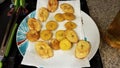 sliced and fried plantain banana from Puerto Rico