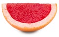 sliced grapefruit isolated on white background. full depth of field. clipping path Royalty Free Stock Photo