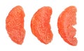 Sliced grapefruit