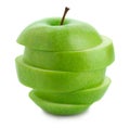 Sliced Green Apple Royalty Free Stock Photo