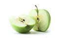 Sliced green apple Royalty Free Stock Photo