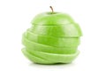 Sliced green apple Royalty Free Stock Photo