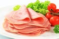 Sliced ham Royalty Free Stock Photo