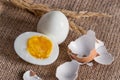 Sliced hard boiled eggs Royalty Free Stock Photo